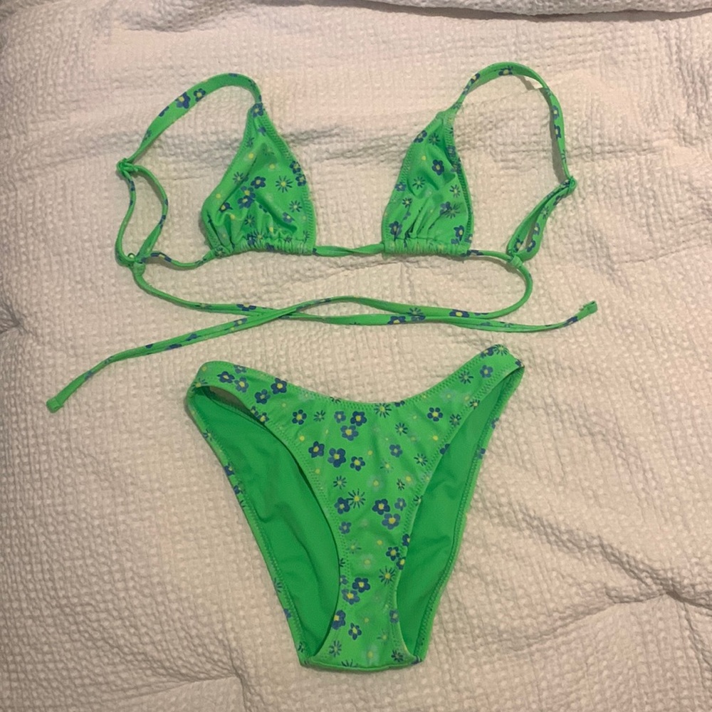 Green Floral Pacsun Bikini